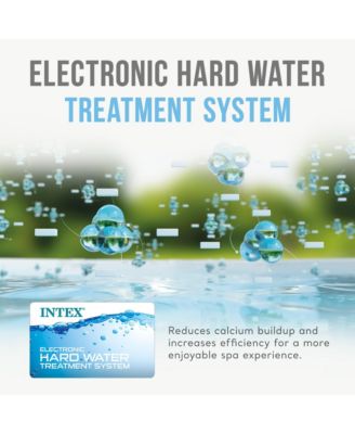 28439EP PureSpa Plus Greywood Inflatable Bubble Jet Spa, 77 x 28"