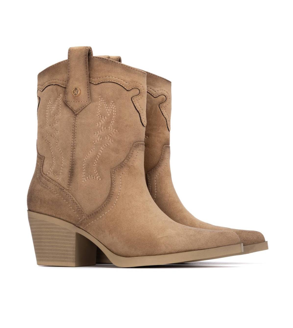 Xti Women's Suede Italian Western Booties By
