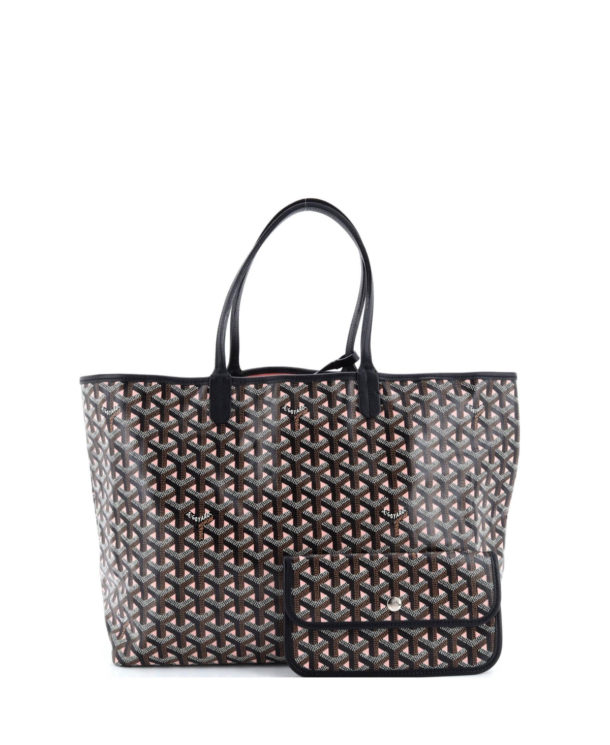 Pre-Owned Goyard Pm Saint Louis Tote Claire Voie Coated Canvas