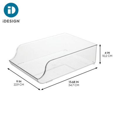 Water Bottle Organizer for Fridge - Set of 4 - Clear - Made in USA