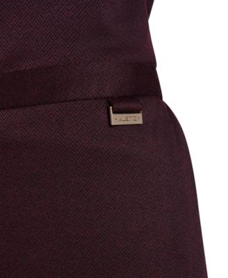 Women's Mid Rise Wide Leg Ponte Trousers