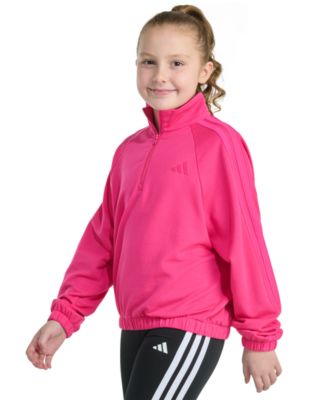 Girls' 8-16 Mock Neck Quarter Zip Training Sweatshirt