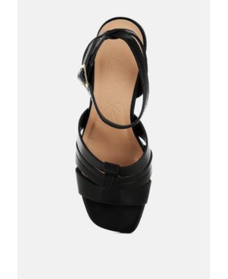 Womens Signora Pin Buckle Ankle Strap Sandals