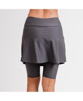 Plus Size Midi Swim Skort