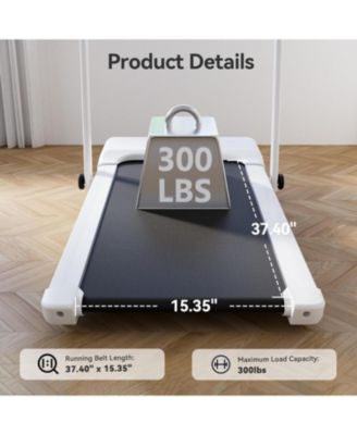 Superun 3-in-1 treadmill w/ handlebar. 300LB cap, 3.0HP motor, LED display, remote & APP control. Foldable for small home/office spaces