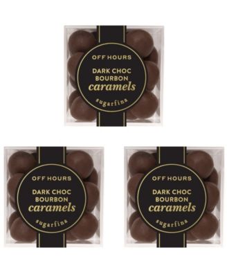 Dark Chocolate Bourbon Caramels, 3 Piece