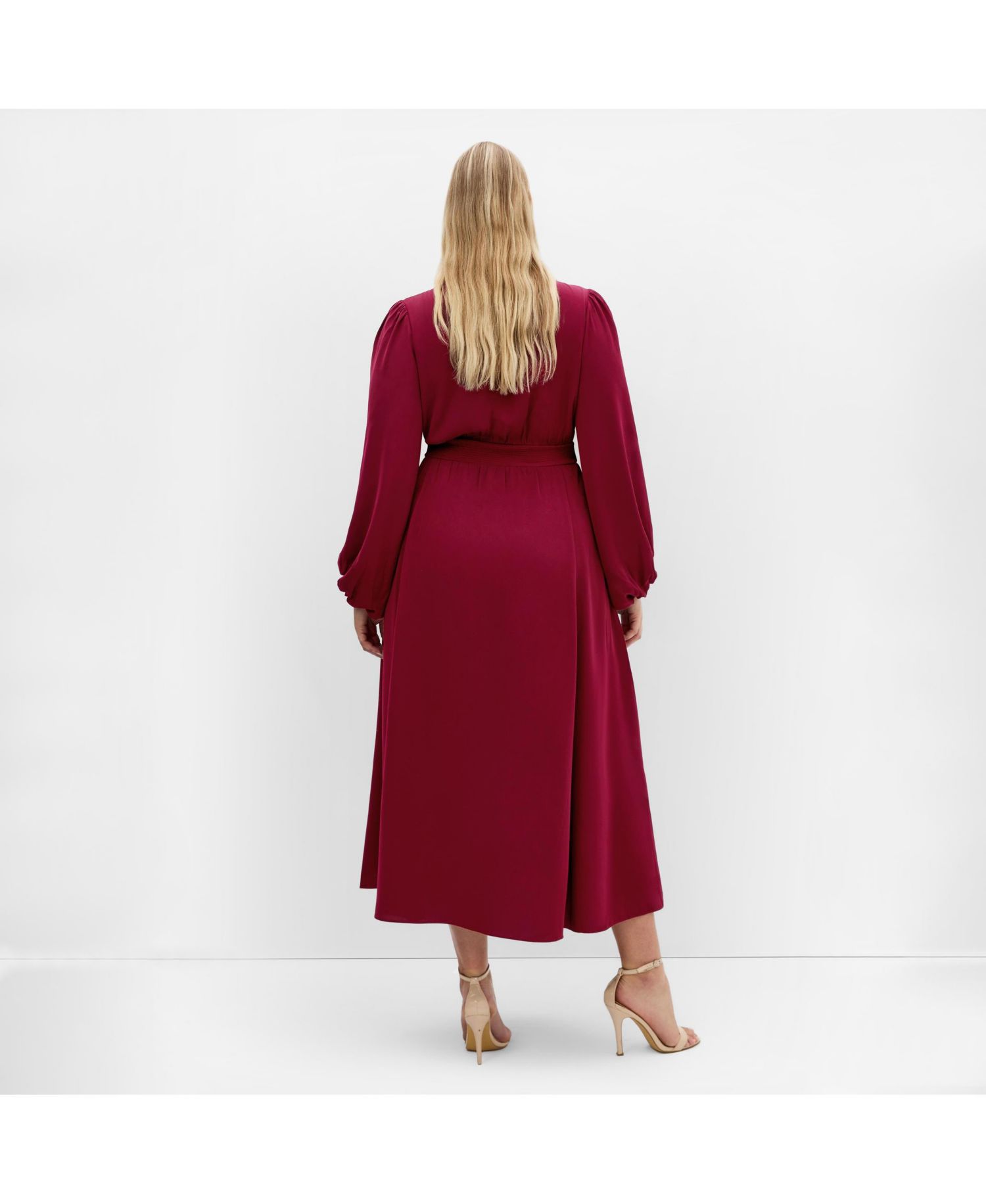 Plus Size Ivanna V Neck Maxi Dress