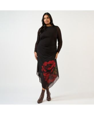 Women's Raya Asymm Mesh Dress