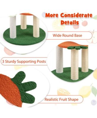 Multi-level Cat Tree Cute Fruit World Cat Tower w/ Fruit-shaped Platforms
