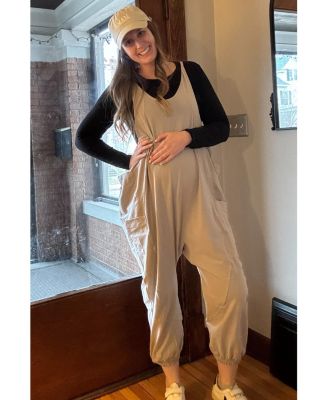 Burgundy Ribbed Knit Long Sleeve Lettuce Hem Maternity Top