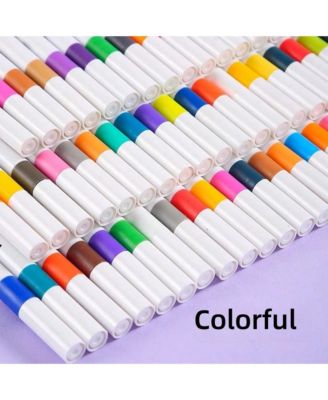 36pcs Acrylic Marker Pen, Pen To Graffiti Art Of Diy Pens, Colorful Pen Sets, Waterproof, Exquisite Gift To The Student,School Supplies