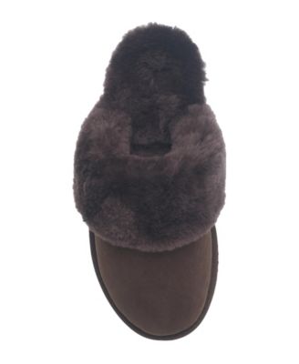 Women's Fur Band Open Slipper