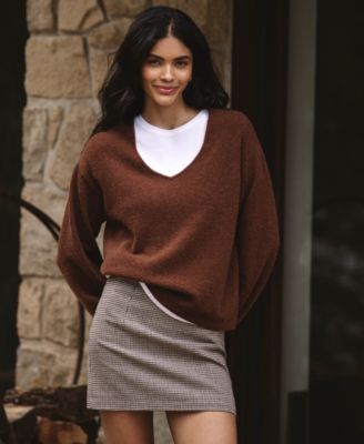 Women's Vhari Knit V-Neck Sweater