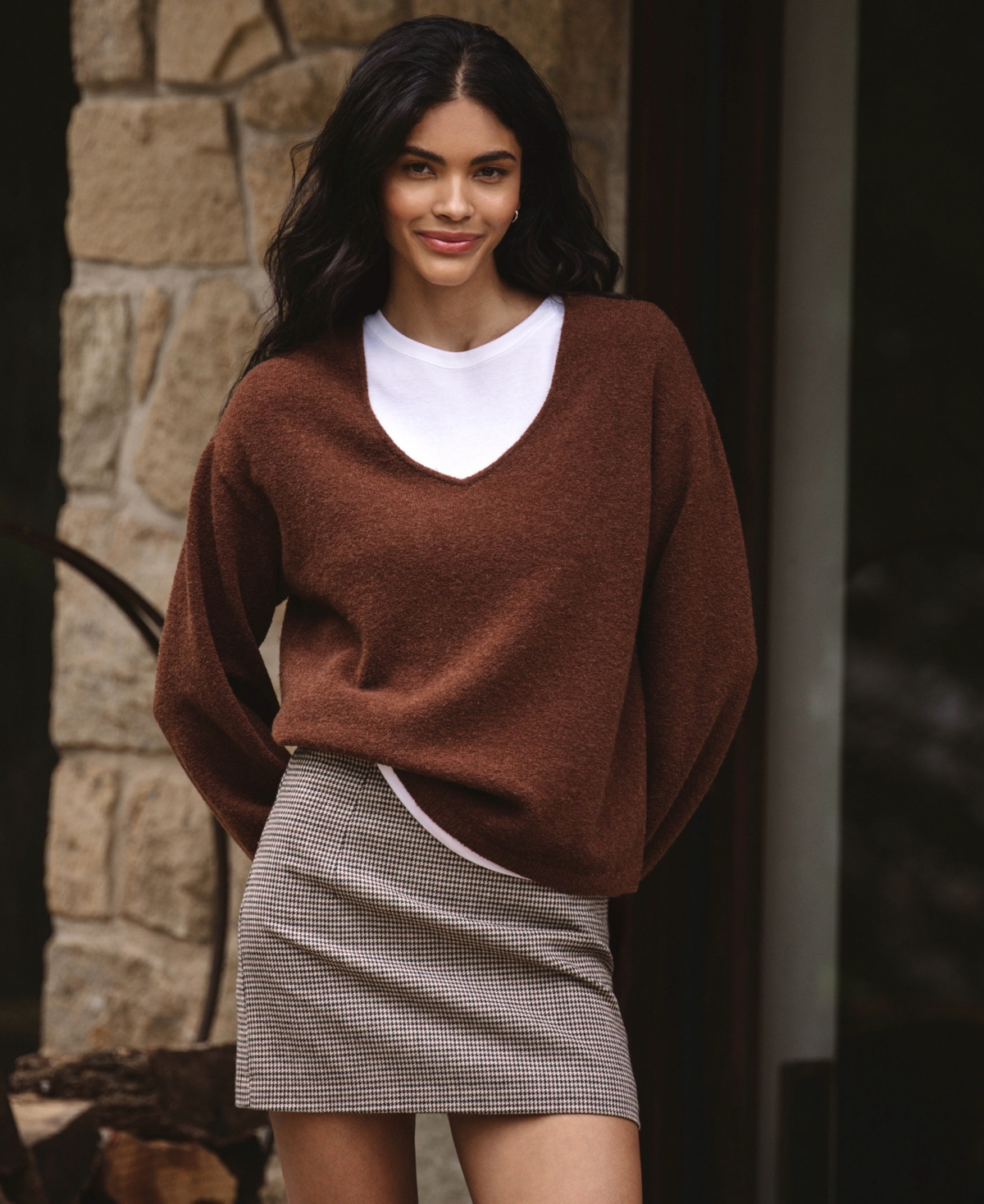 French Connection Women's Vhari Knit V-Neck Sweater