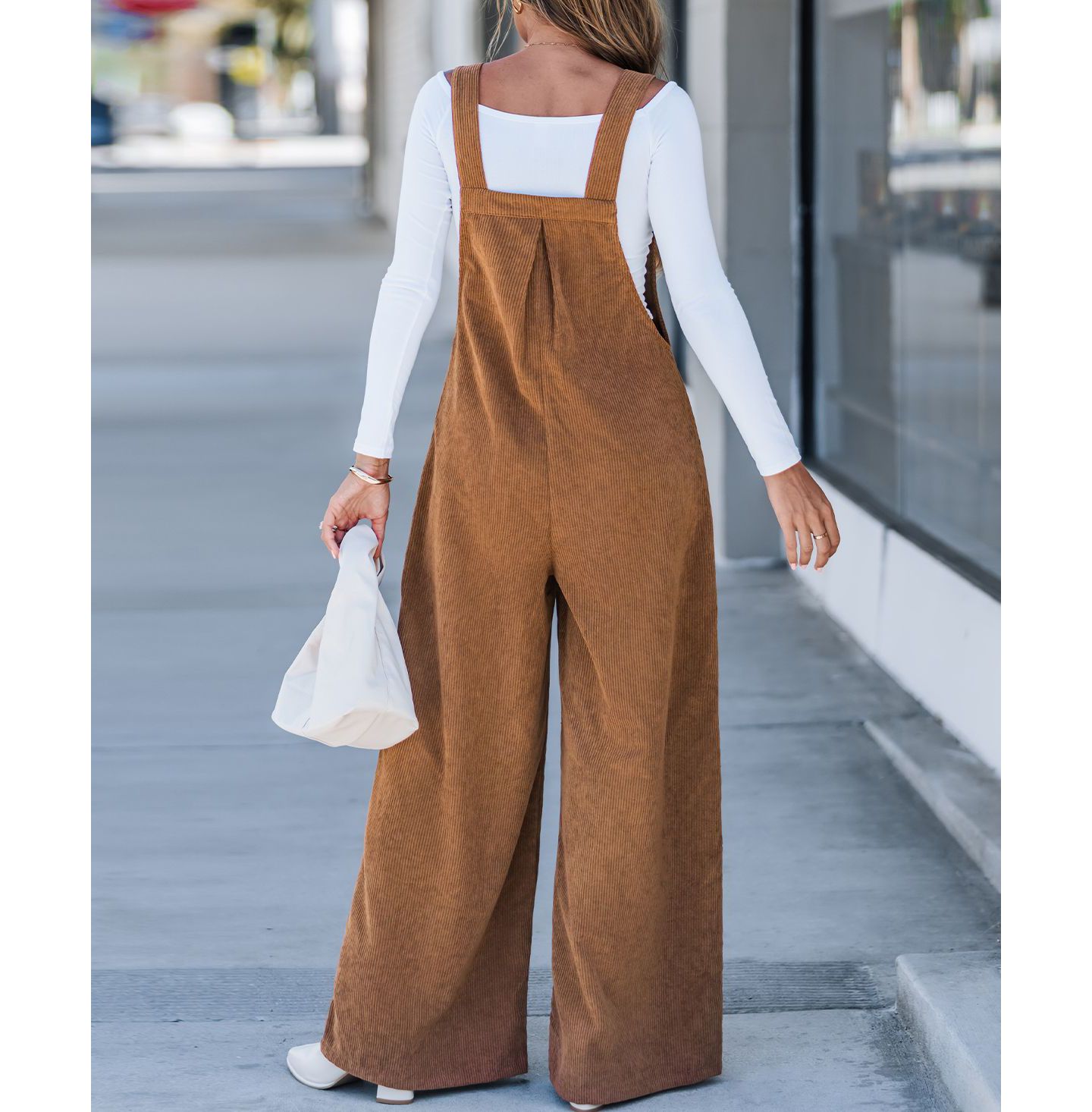 Женский комбинезон Cupshe Fireside Fun Jumpsuit, цвет: Коричневый — фото 2