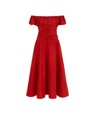 Women's Drape Midi Dress