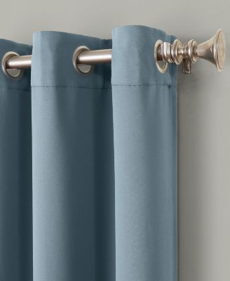 Sun Zero Preston Energy Saving Blackout Grommet Curtain Panel