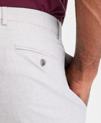Men's Classic-Fit Sharkskin Dress Pants