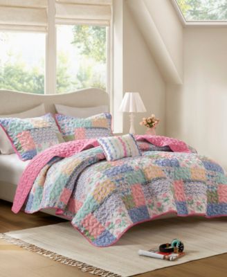 Nellie Patchwork 4-Pc. Quilt Set, Full/Queen