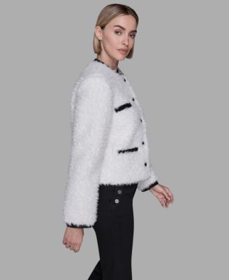 Women's Crewneck Pocket Detail Jacket