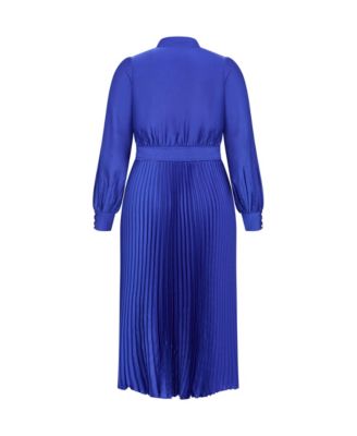 Plus Size Marily Pleat Midi Dress