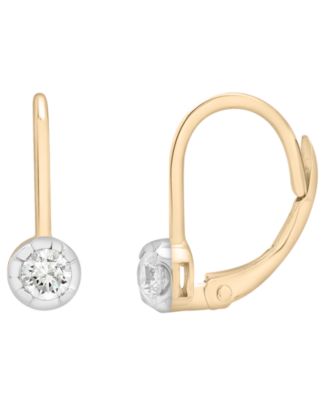 Wrapped - Diamond Drop Earrings (1/4 ct. t.w.) in 10K Yellow Gold