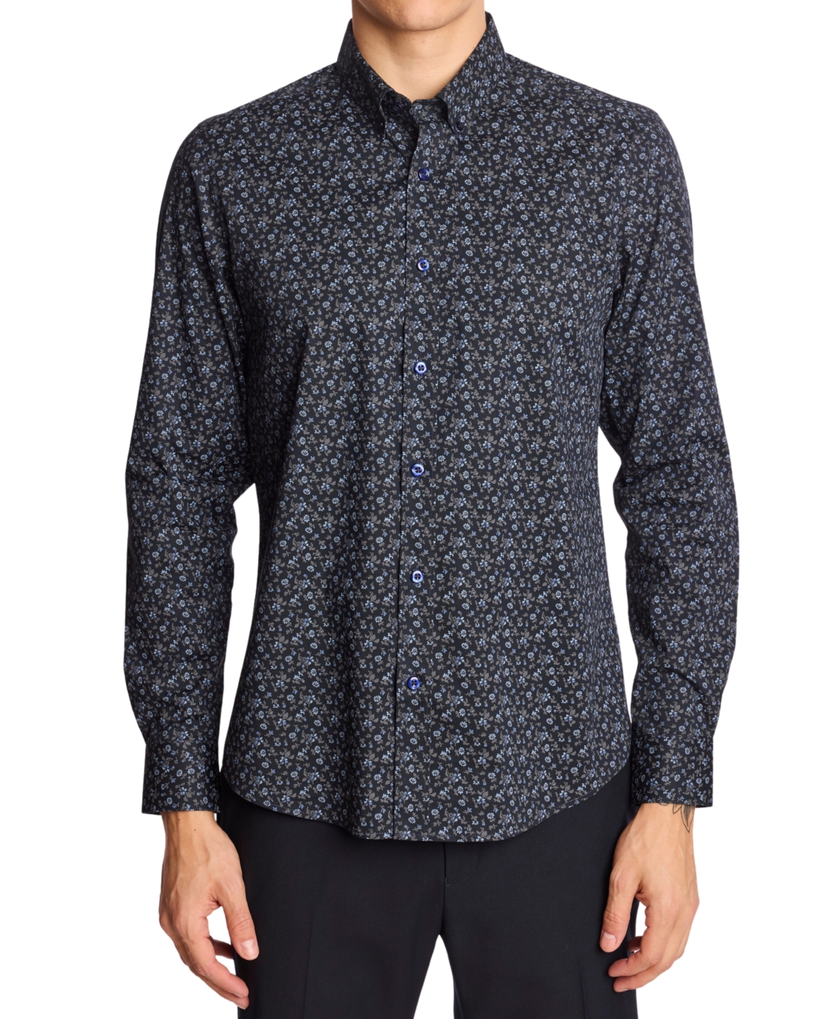 Paisley & Gray Brian Button Down Shirt In Blue