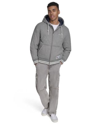 Men's Wool Blend Quilted Jacket