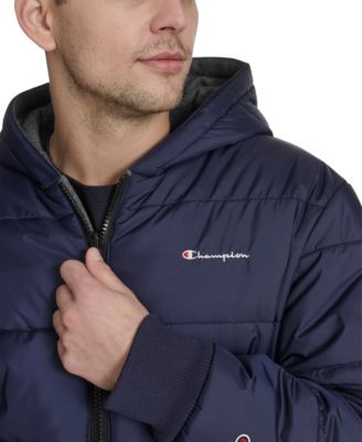 Men's Reversible Hooded Bomber Jacket