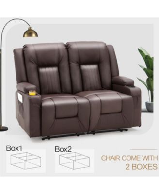 Loveseat Recliner with Cup Holders&Side Pockets