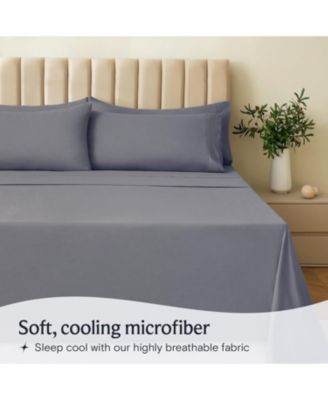 3-PC Silky Soft Cooling Deep Pocket Sheet Set, TwinXL