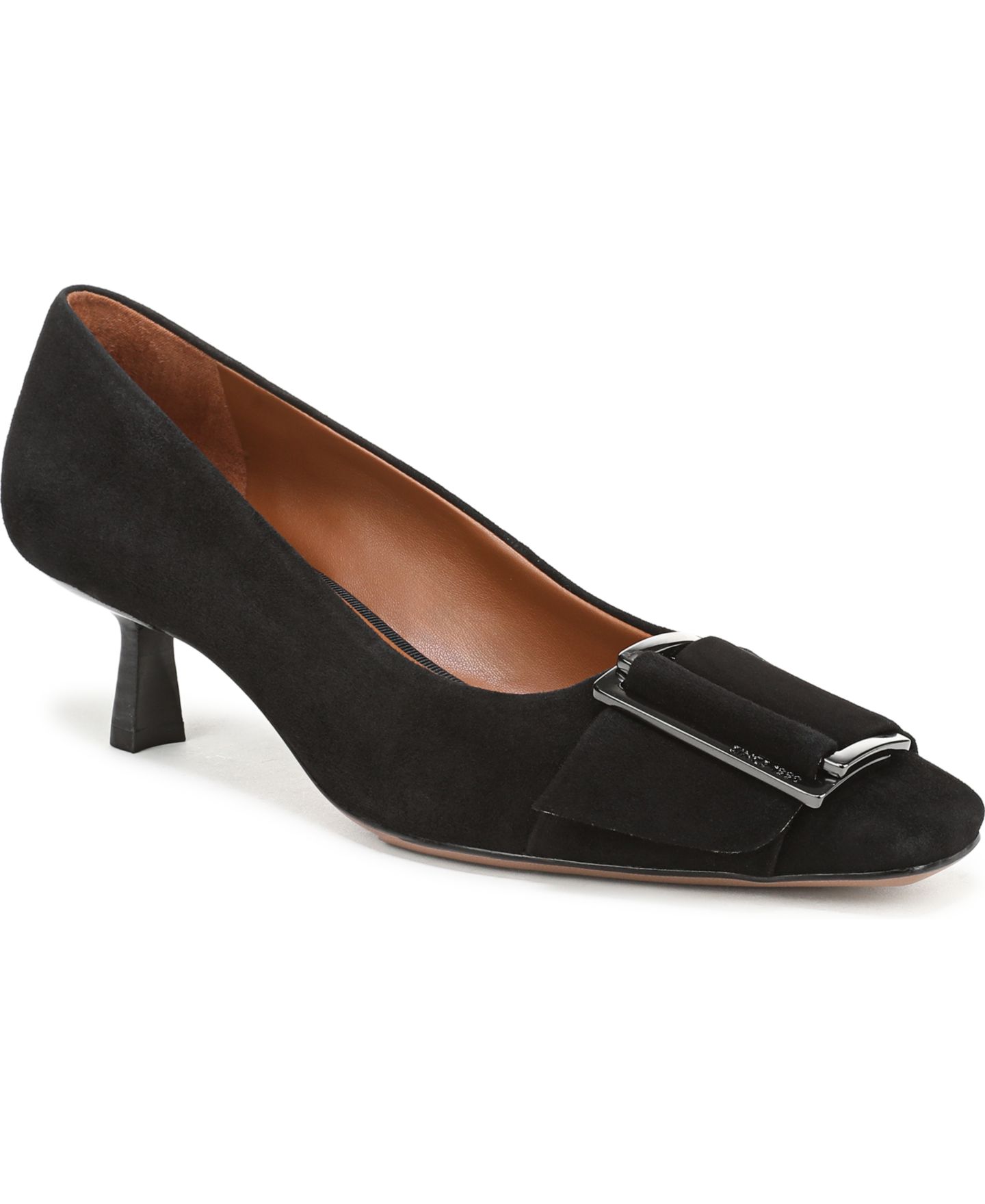 Женские туфли Franco Sarto Rainey Snip Toe Pump, цвет: Чёрный замшевый — фото 1