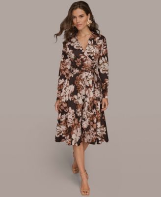Donna Karan New York - Women's Collared Neck Midi Dress