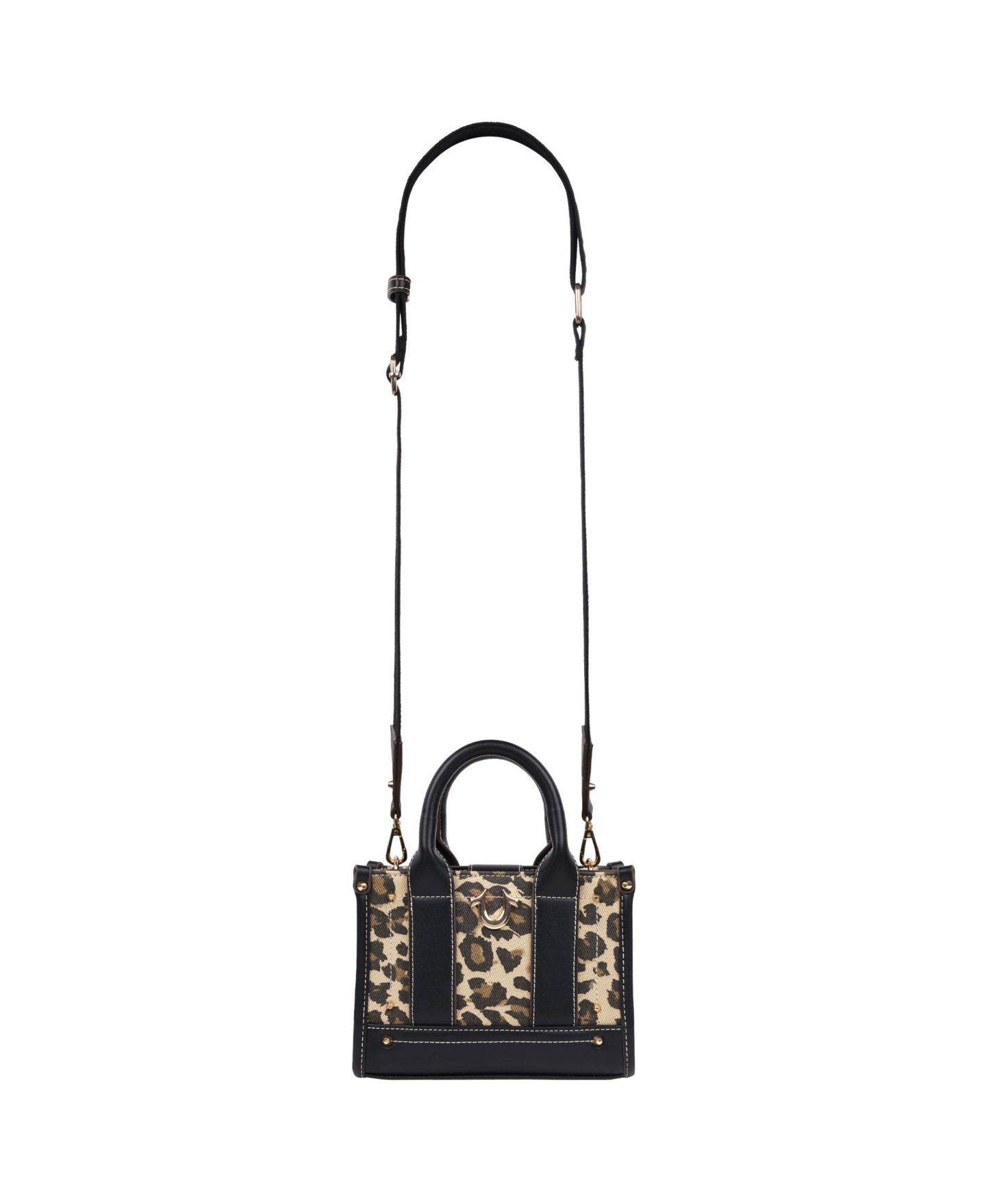 Женская сумка True Religion Leopard/PU Mini Tote, цвет: Леопардовый / Чёрный — фото 3