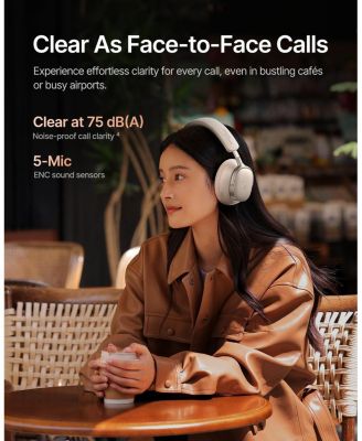 Inspire XH1 ANC Headphones, Sound by Bose, Dolby Audio, Adaptive ANC, Hi-Res Audio, 100H Playtime