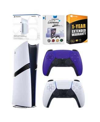 PlayStation 5 Pro Digital Bundle with Disc Drive, Extra Controller, MightySkins Voucher and 1 Year Extended Warranty