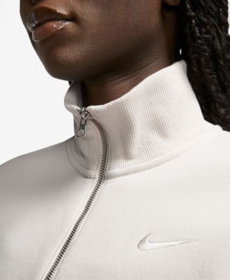 Sportswear Women's Phoenix Fleece Quarter-Zip Cropped Sweatshirt