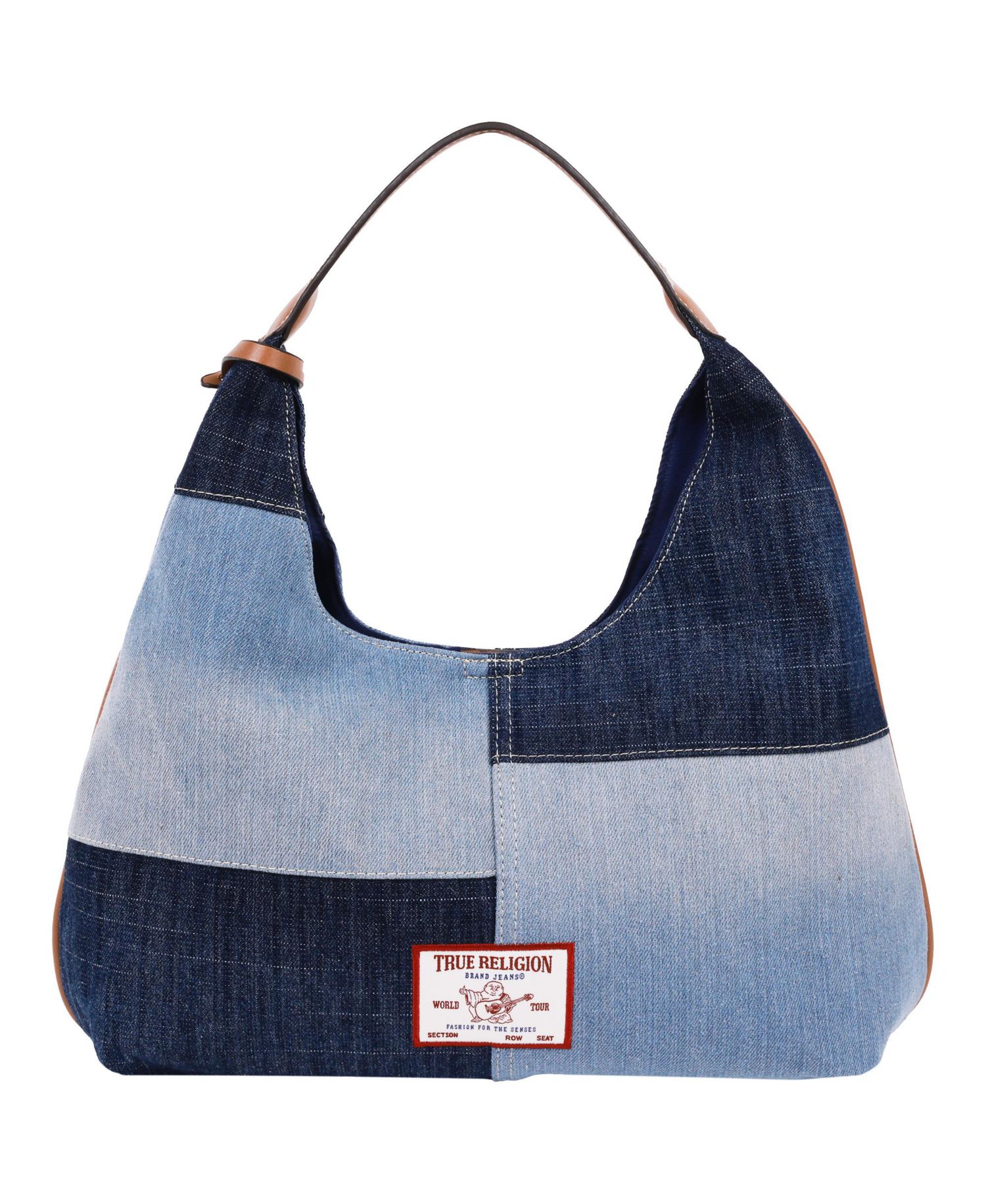 Patchwork Denim Hobo Bag