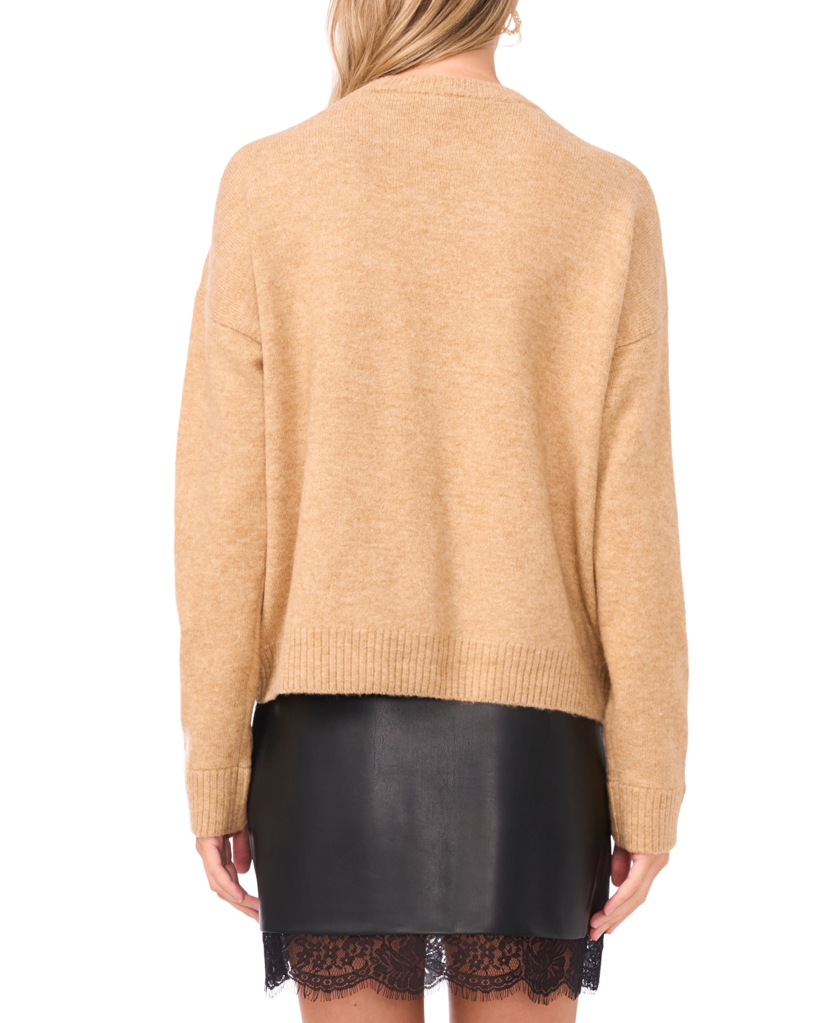Vince Camuto Women's Multi Paillette Crewneck Sweater