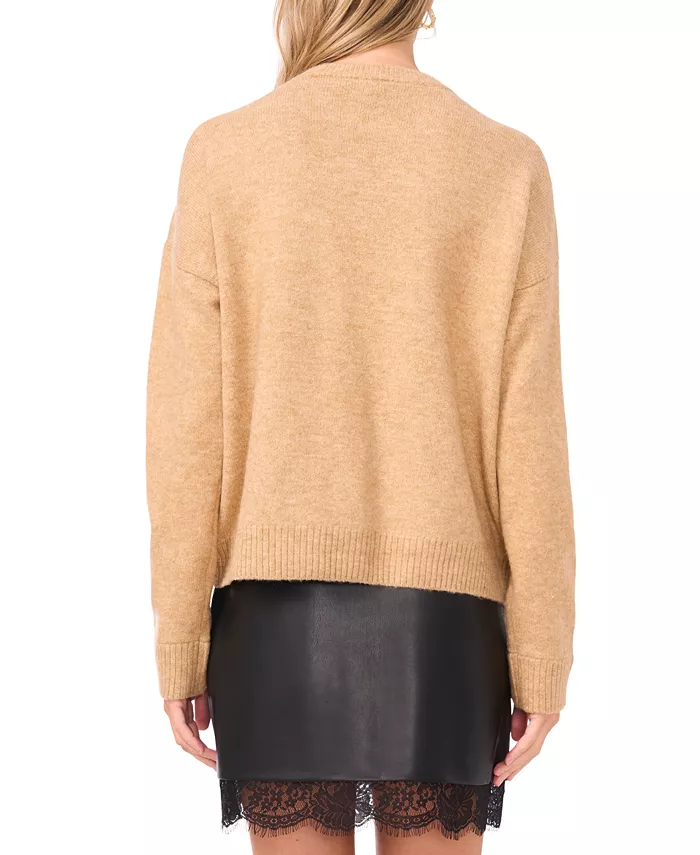 Women's Crewneck Paillette Sequin Long-Sleeve Sweater - thumbnail 8