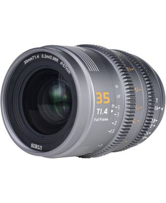 Sirui Vision Prime 1 Series 35mm T1.4 Full Frame Cine Lens (Native E mount, Metal Grey Color, Z/RF/L Mount Adapter)