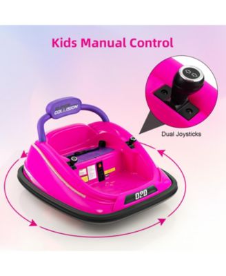12V Kids Bumper Car Ride On Toy with Remote Control and 360° Spin