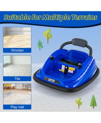12V Kids Bumper Car Ride On Toy with Remote Control and 360° Spin