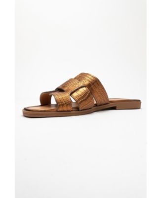 Women's Notre Leather Flat Sandals