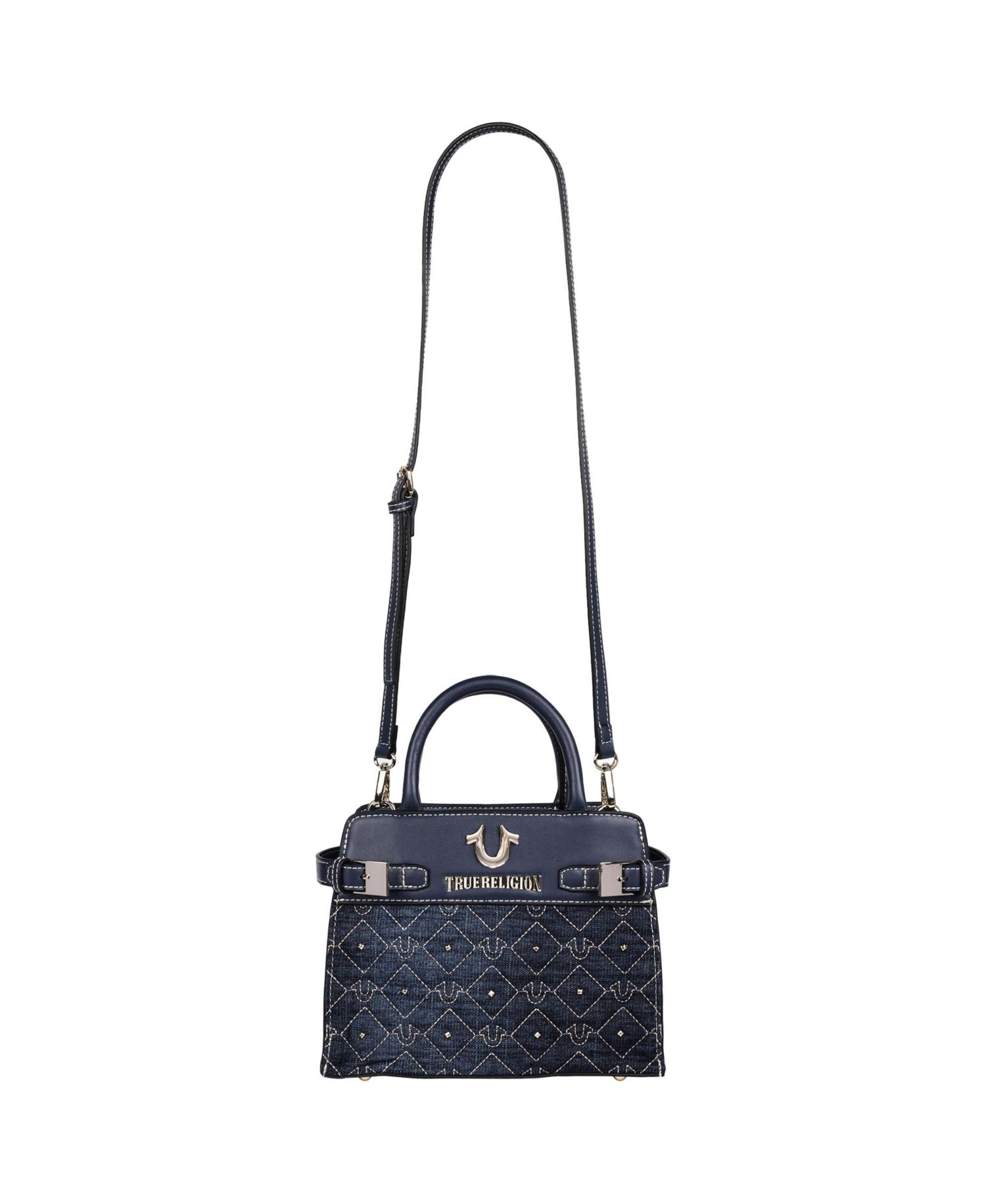 Studded Denim Tote