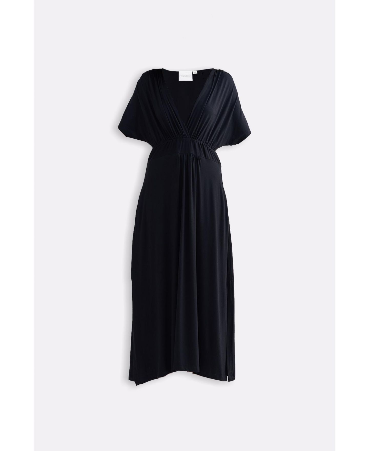 Женское платье Reistor Flowy A-Line Maxi with Side Slits in Black, цвет: Чёрный — фото 5