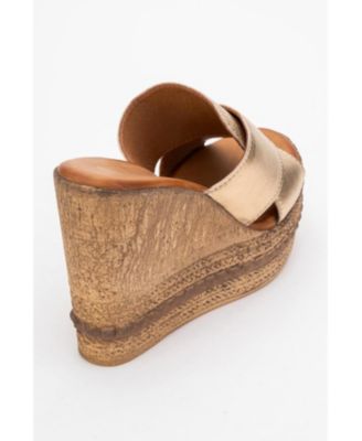 Lois Wedge Leather Sandal (Women)