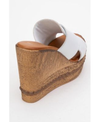 Lois Wedge Leather Sandal (Women)