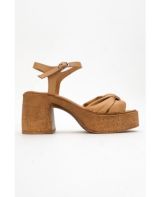 Tily Platform Wedge Leather Sandal (Women)