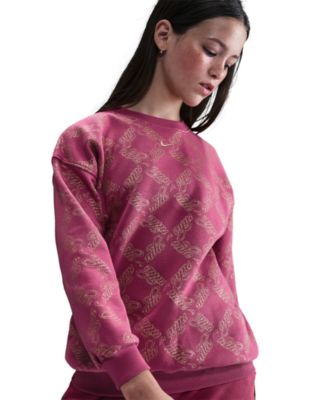 Girls' 7-16 Oversized Fleece Crewneck Sweatshirt